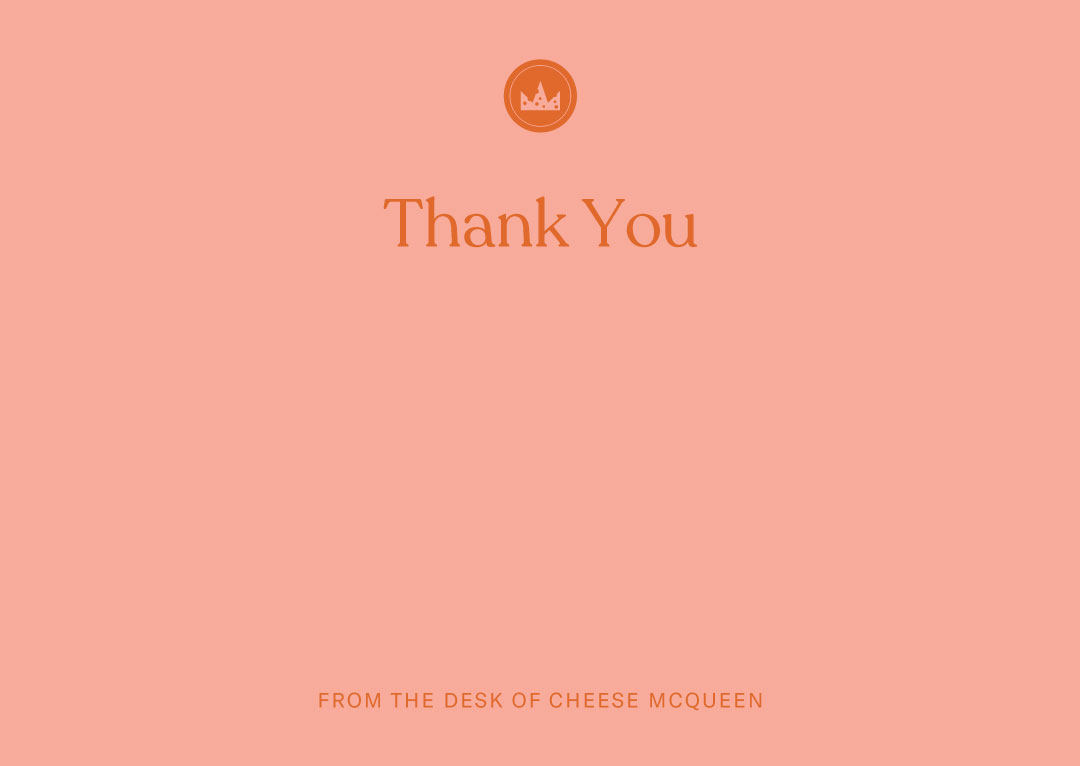 Cheese McQueen comp slip