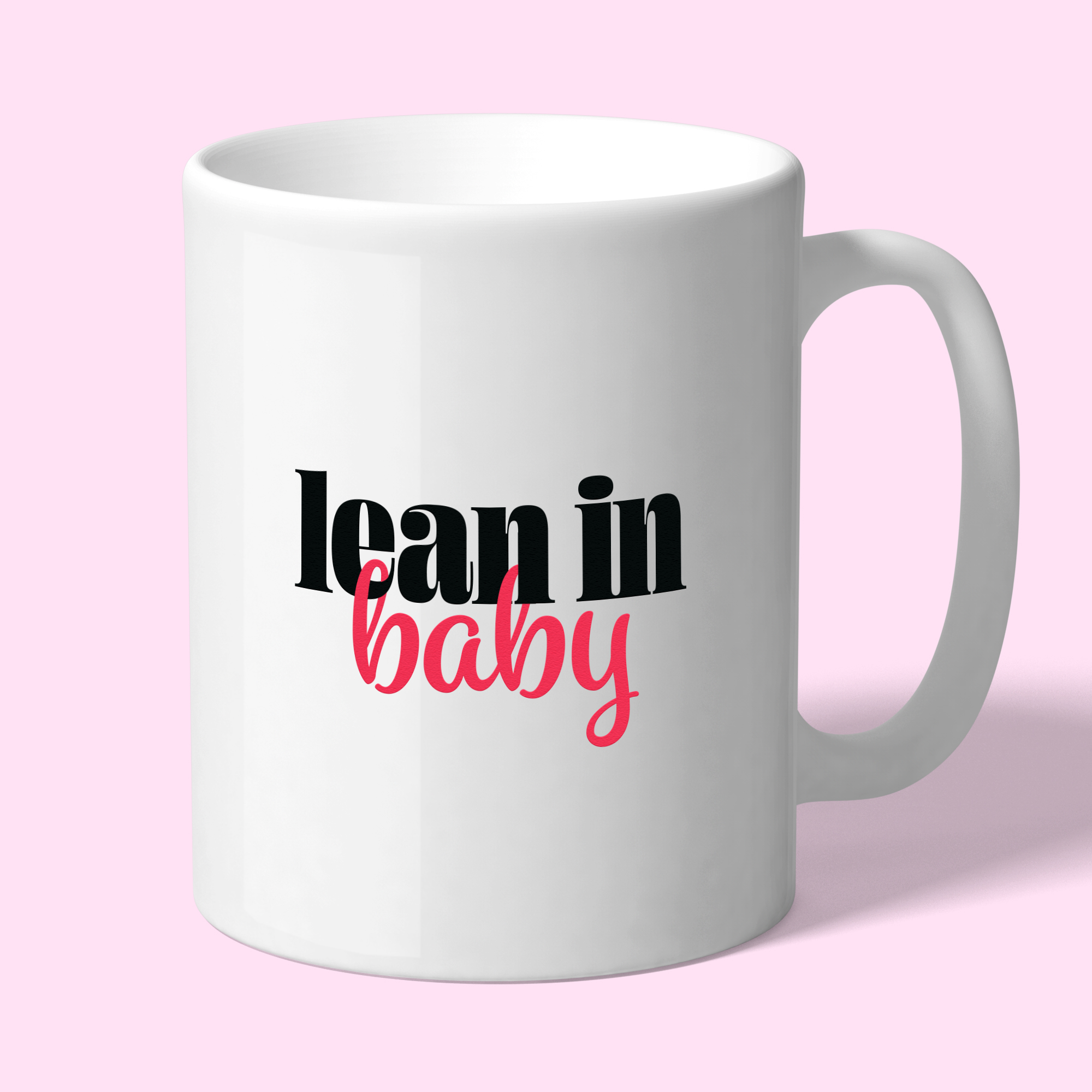 Lean in baby mug