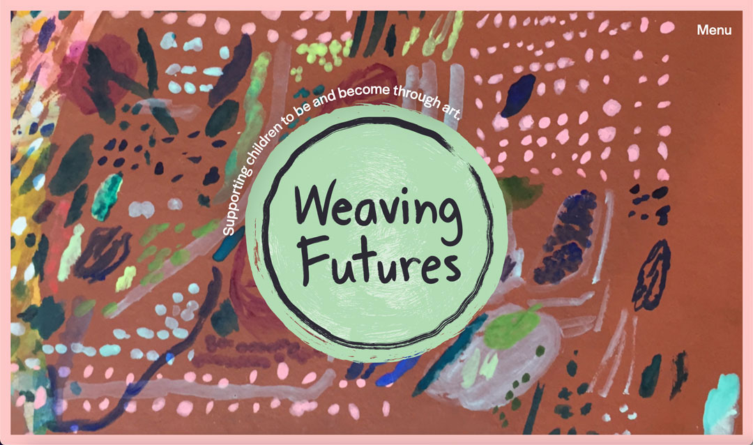Weaving Futures homepage view of website